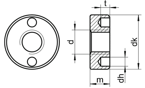 2-hole-nut-stainless-steel-technical-drawing