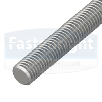 M4-0.7mm Steel Fabory Fully Threaded Rod 1m Length Steel Class 4.8 