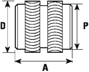 fasplas-ifp004-unheaded-brass-insert-for-plastic-with-rounded-knurls