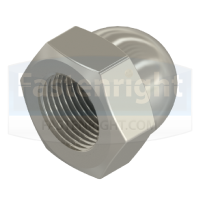 Titanium Hexagon Domed Nut