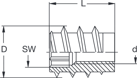 IN02-insert-nut-for-hard-wood-technical-drawing