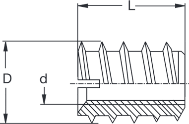 IN08-slotted-insert-nut-fow-soft-wood-technical-drawing