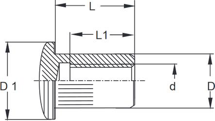 IN17-mushroom-head-knock-in-insert-nut-technical-drawing