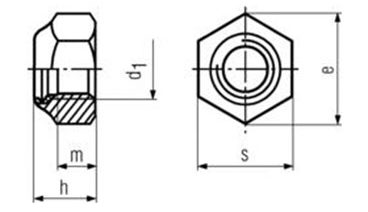 Nylon Insert Nut Din 985 Dim