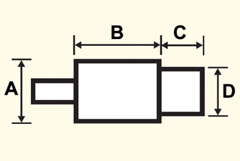 Oval pan tool technical drawing 