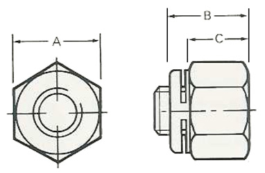 Philidas Industrial Nut diagram