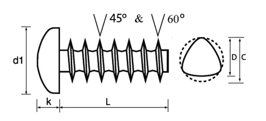 Self Tapping Screws For Plastic Chart