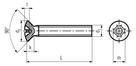 Pozi-Raised-CSK-Machine-Screw-Din-966-Dim