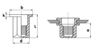 rivet-nut-closed-end-flange-head-hex-body-technical-drawing