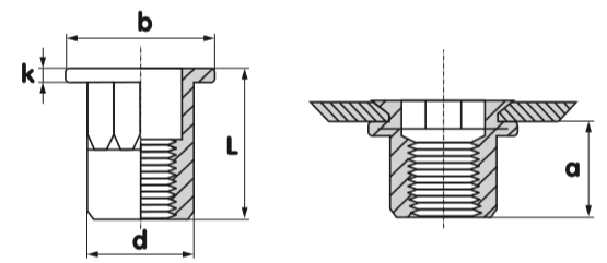 rivet-nut-flange-head-half-hex-technical-drawing