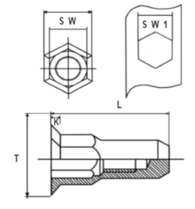 rivet-nut-reduced-countersunk-half-hex-closed-end-technical-drawing