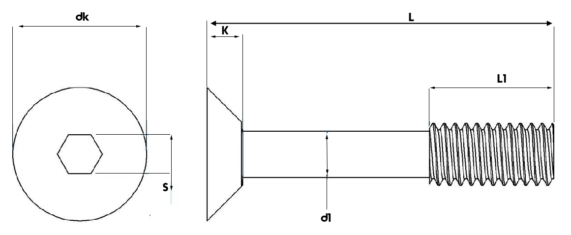 Socket Countersunk Captive Screws