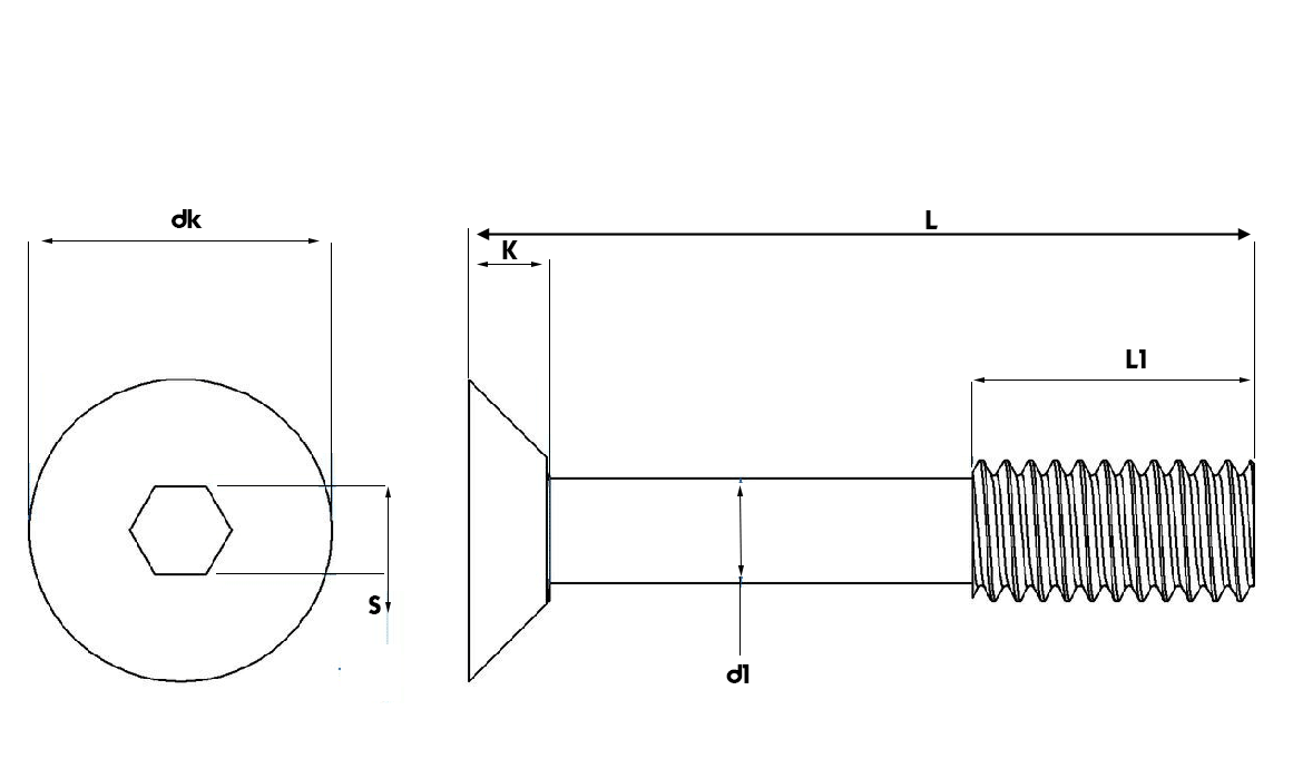 Socket Countersunk Reduced Thread Captive Screws Fastenright Ltd