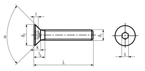 Socket-Csk-Screws-Din-7991-Dim