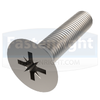 Titanium Pozi Countersunk Screws (DIN 965)