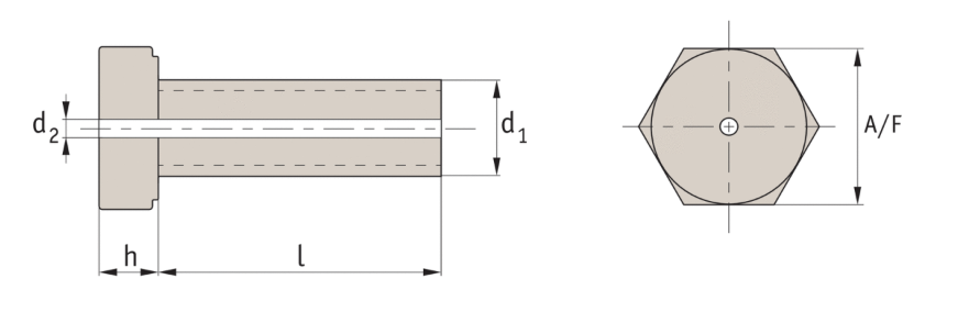 Vented Hex Head Set Screws