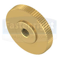 Brass Flat Knurled Thumb Nuts (DIN 467)