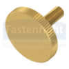 Brass Flat Knurled Thumb Screws (DIN 653)