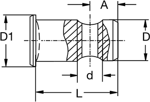 Headed Cross Dowels Technical Drawing