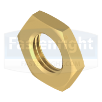 Brass Hexagon Half Nuts Fine Pitch (DIN 439)