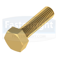 Brass Hexagon Head Set Screws (DIN 933)