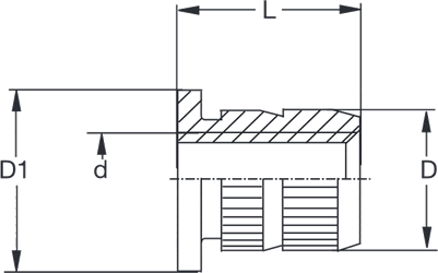 in13-knock-in-collared-insert-nut-knurled-body-technical-drawing