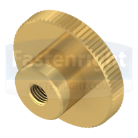 Brass Knurled Shouldered Thumb Nuts (DIN 466)