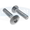 Mushroom Head Furniture Connector Bolt Zinc