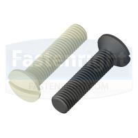 Plastic Slotted Raised Countersunk Screws (DIN 964)