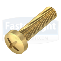 Brass Phillips Pan Head Screws (DIN 7985)