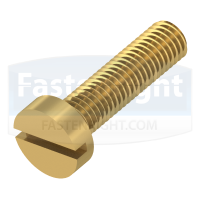 Brass Slotted Cheese Head Screws (DIN 84)