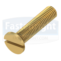 Brass Slotted Countersunk Screws (DIN 963)