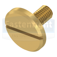 Brass Large Head Slotted Pan Screws (DIN 921)