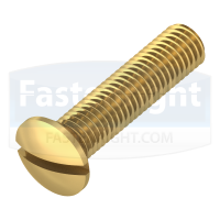 Brass Slotted Raised Countersunk Screws (DIN 964)