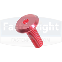 TX Micro Profile Head Screws Red