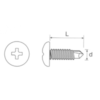 Window screws PMD